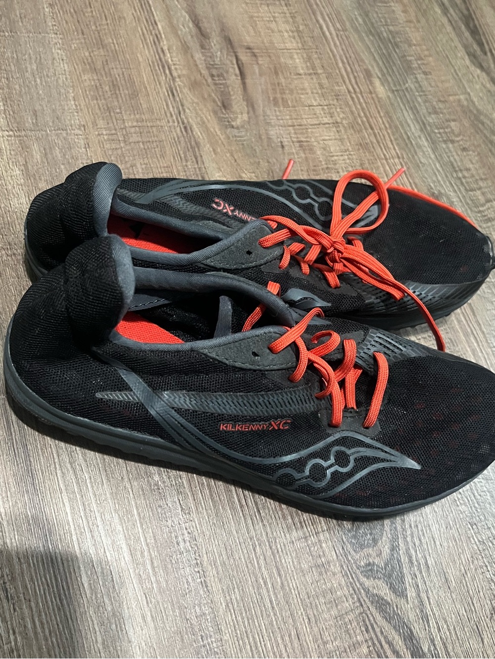 Saucony Black and Red Kilkenny XC Running Shoes